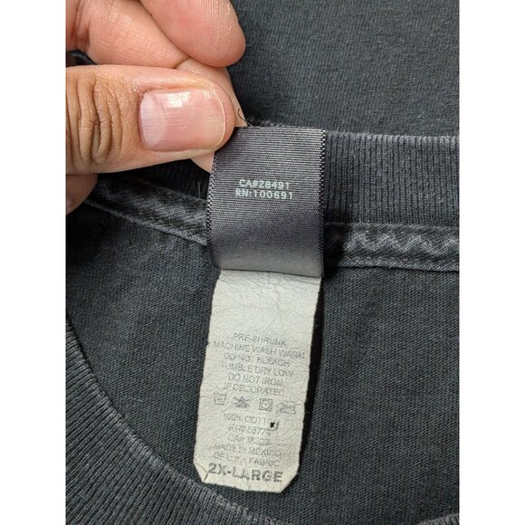 Vintage Hurley T Shirt Men Size 2XL Graphic Print Skater Grunge Distressed Surf - Picture 11 of 11